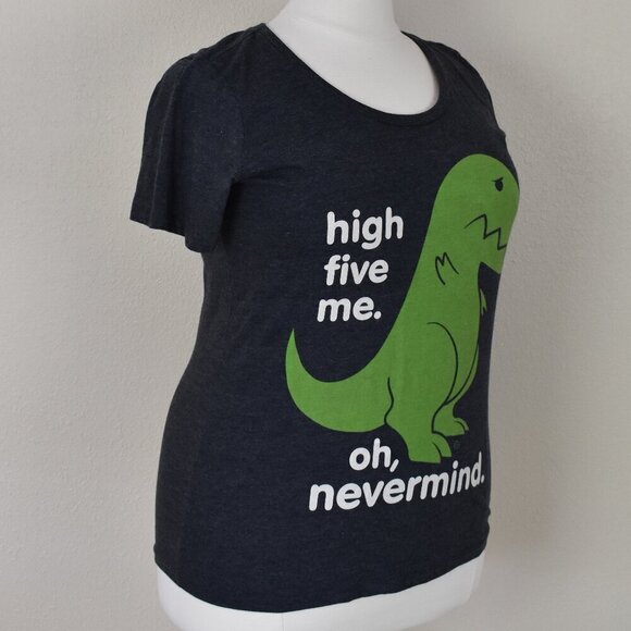Torrid Goodie Two Sleeves Dino High Five T-Shirt NEW - 1 - Picture 6 of 8